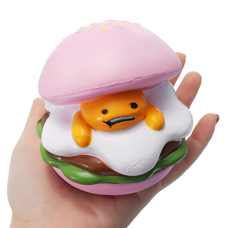 Squishy Lazy Egg Burger Slow Rising Cute Animals Cartoon Collection Gift Deocor Toy