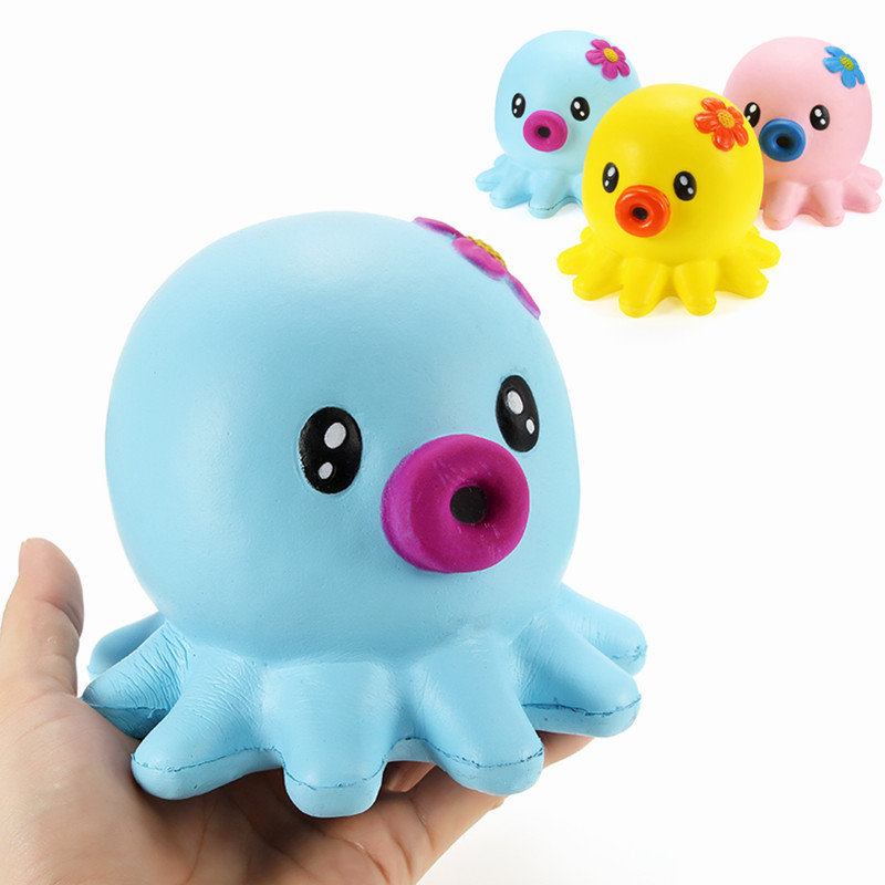 Squishy Octopus Jumbo 14cm Slow Rising Collection Διακόσμηση Δώρου Παιχνίδι Μαλακής Συμπίεσης