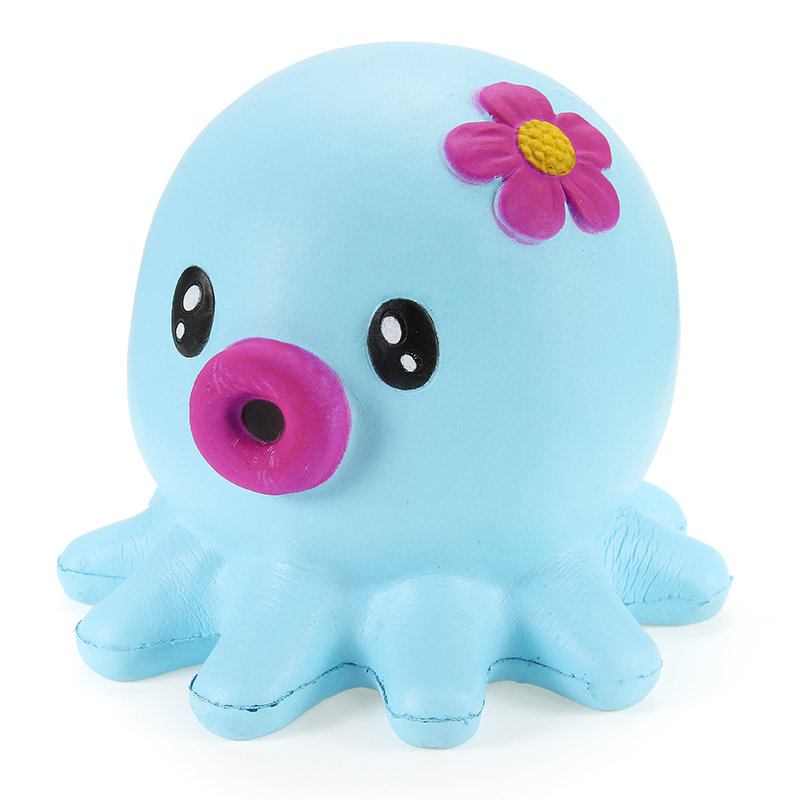 Squishy Octopus Jumbo 14cm Slow Rising Collection Διακόσμηση Δώρου Παιχνίδι Μαλακής Συμπίεσης