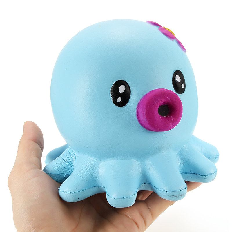 Squishy Octopus Jumbo 14cm Slow Rising Collection Διακόσμηση Δώρου Παιχνίδι Μαλακής Συμπίεσης