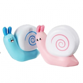 Squishy Snail Pink Blue Jumo 12cm Slow Rising With Packaging Collection Gift Decor Toy