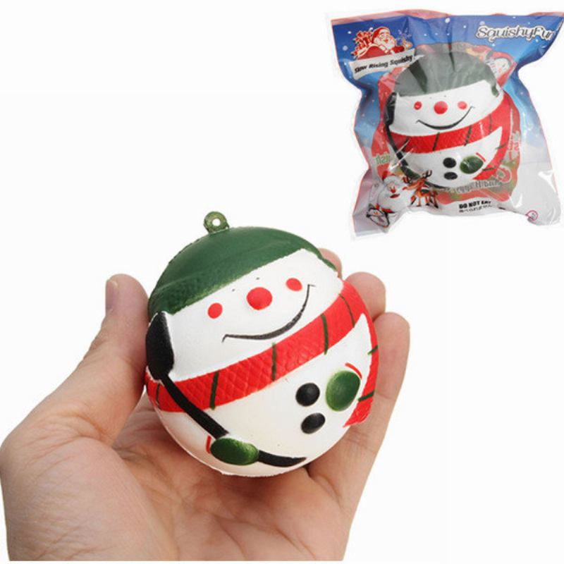 Squishyfun Squishy Snowman Christmas Santa Claus 7cm Slow Rising With Packaging Collection Δώρο