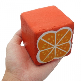 Squishyshop Orange Toast 7.5cm Ψωμί Squishy Soft Slow Rising Συλλογή Δώρου Διακοσμητικό Παιχνίδι