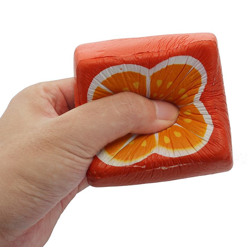 Squishyshop Orange Toast 7.5cm Ψωμί Squishy Soft Slow Rising Συλλογή Δώρου Διακοσμητικό Παιχνίδι