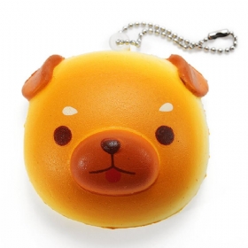 Super Squishy Cute Dog Soft Mini Animal Drop Slow Rising Decor Μενταγιόν Παιχνιδιών