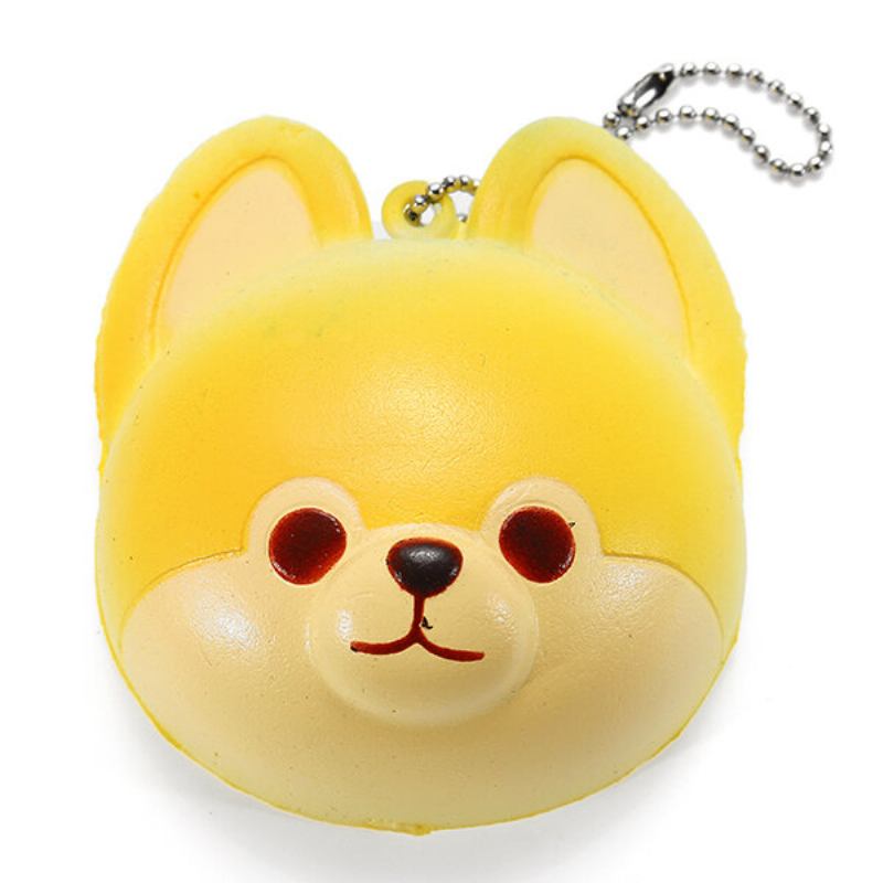 Super Squishy Cute Dog Soft Mini Animal Drop Slow Rising Decor Μενταγιόν Παιχνιδιών