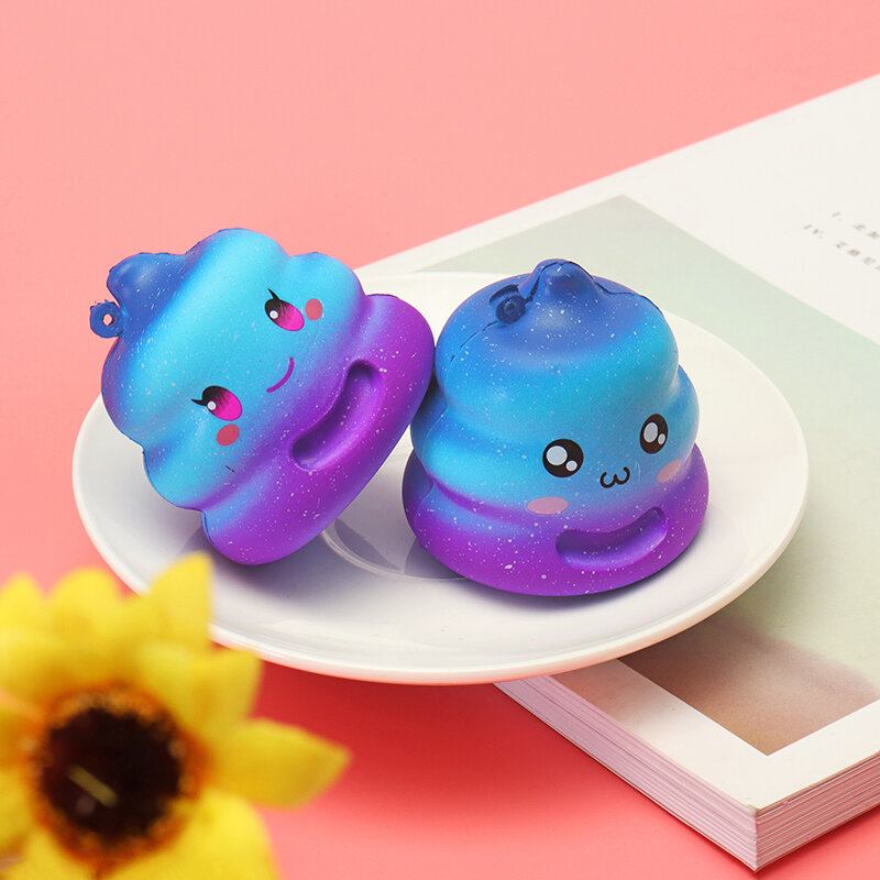 Συλλογή 7cm Crazy Squishy Galaxy Poo Slow Rising Scented Cartoon Gift Decor Collection