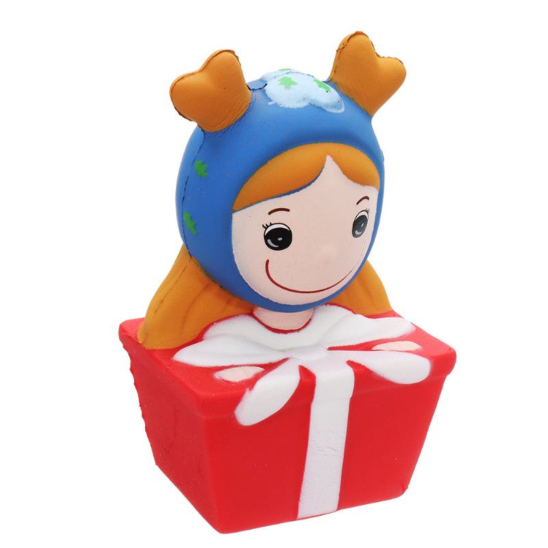 Συλλογή Δώρων Από Μαλακά Παιχνίδια Kawaii Christmas Elk Girl Squishy Slow Rising Με Συσκευασία