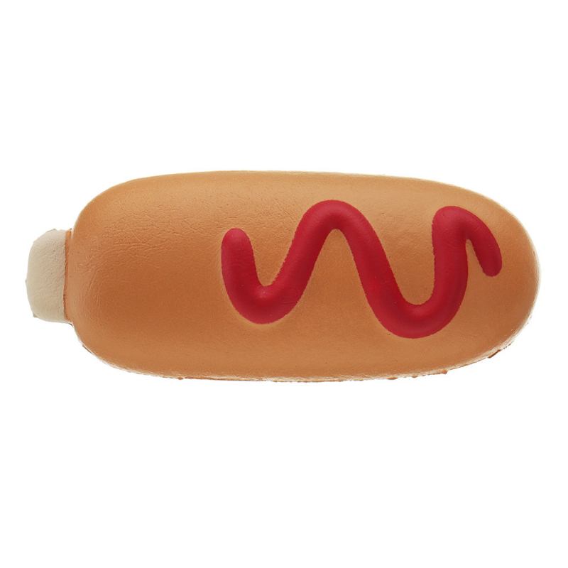 Συλλογή Δώρων Κινουμένων Σχεδίων Hot Dog Squishy Soft Toy Slow Rising Bun Kawaii