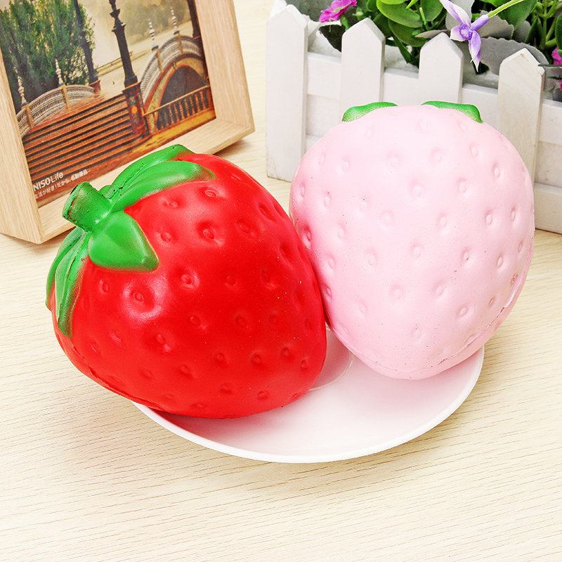 Συλλογή Δώρου Jumbo Strawberry Squishy Slow Rising Soft Fruit Decor Toy