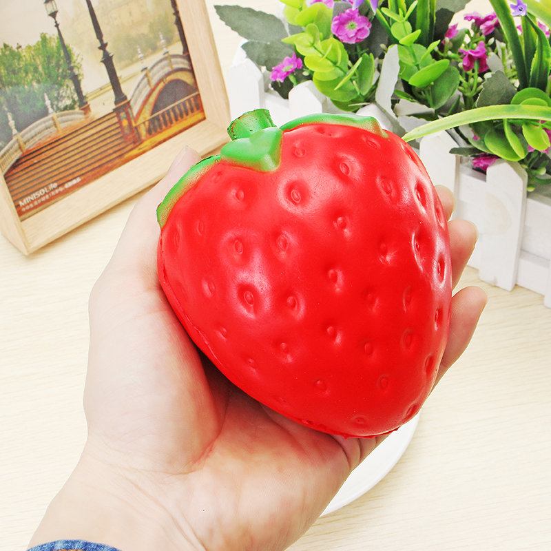 Συλλογή Δώρου Jumbo Strawberry Squishy Slow Rising Soft Fruit Decor Toy