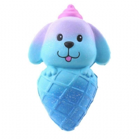 Vlampo Squishy 16*10cm Παγωτό Σκύλου Με Αργή Άνοδο Με Συλλογή Δώρου Μαλακό Παιχνίδι