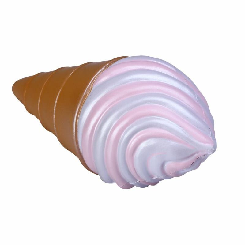 Vlampo Squishy Ice Cream Cone Pink White Slow Rising Original Packaging Collection Gift Decor Toy