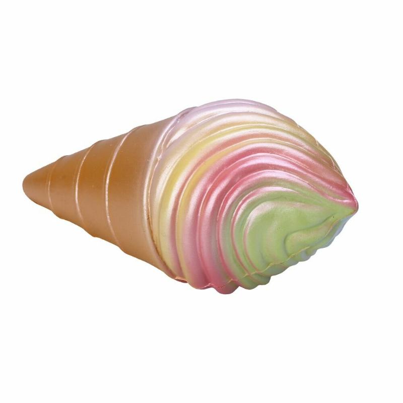 Vlampo Squishy Rainbow Ice Cream Cone Slow Rising Original Packaging Collection Gift Decor Toy