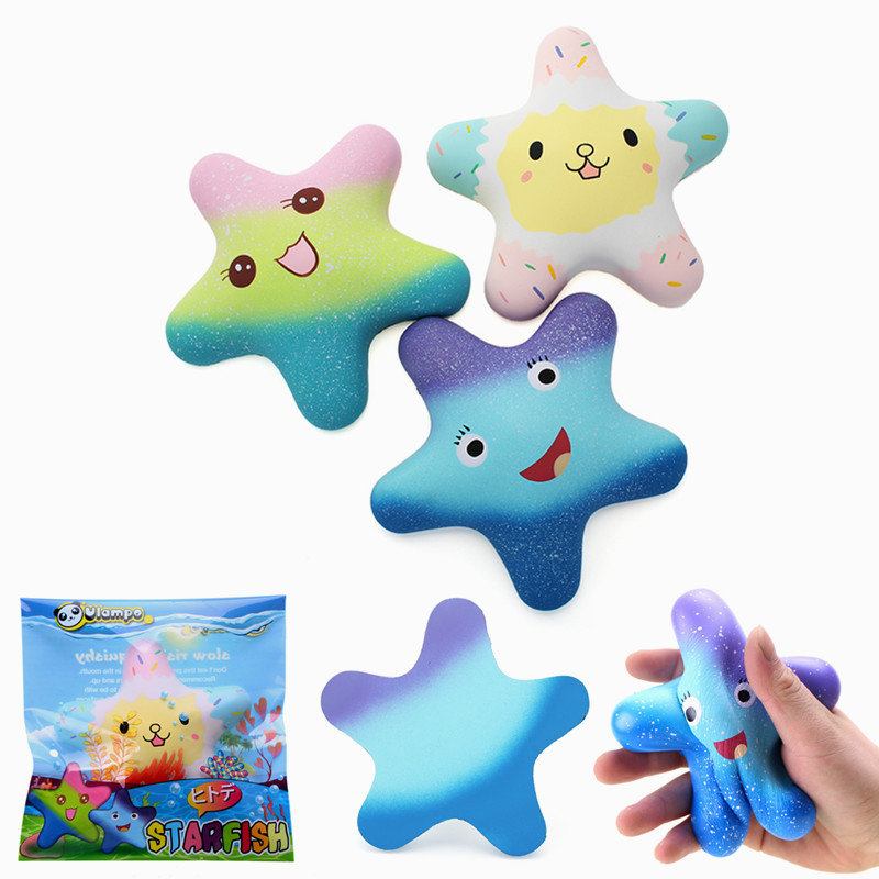 Vlampo Squishy Starfish 14cm Γλυκό Αργή Ανατολή Συλλογή Πρωτότυπης Συσκευασίας Δώρο Διακοσμητικό Παιχνίδι