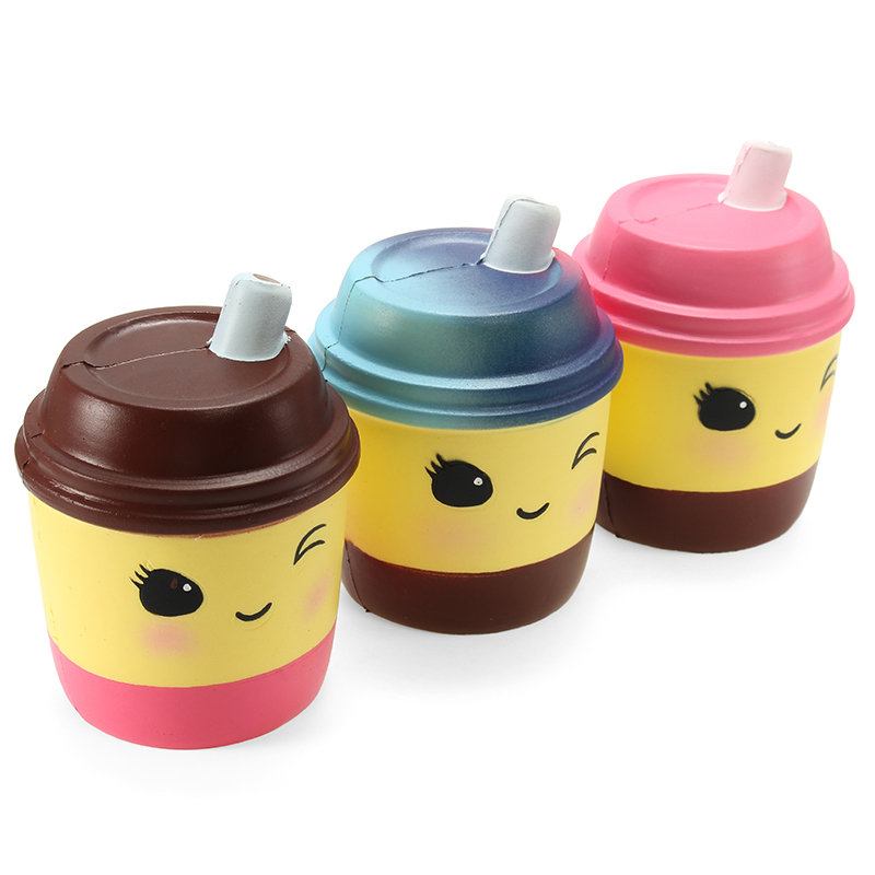 Xinda Squishy Milk Tea Cup 10cm Soft Slow Rising With Packaging Collection Gift Decor Toy