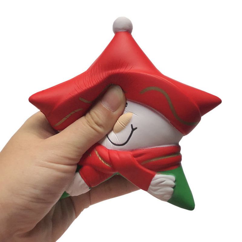 Χριστούγεννα Snowman Star Squishy Με Συσκευασία