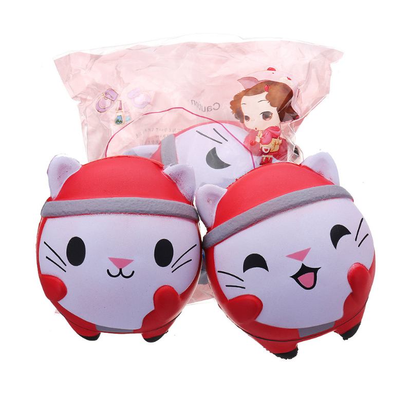 Χριστουγεννιάτικη Γάτα Kawaii Squishy Soft Rising Slow With Packaging Collection Δώρο Παιχνίδι