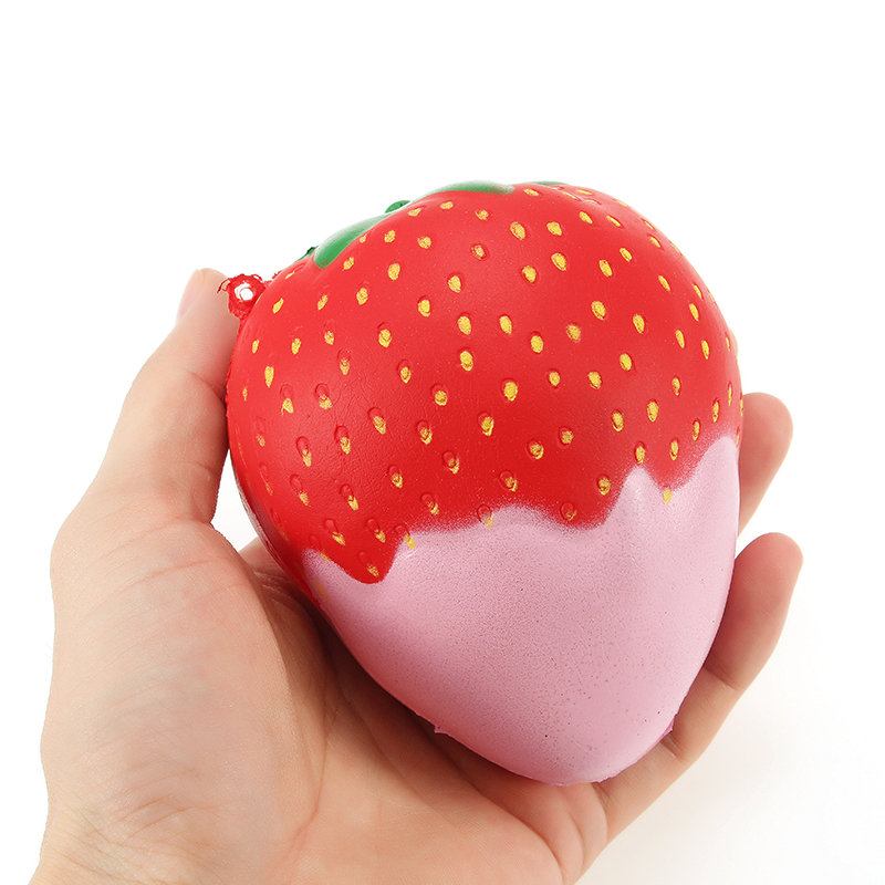 Υπέροχη Squishy Strawberry Soft Rising Slow With Packaging Collection Διακόσμηση Δώρου