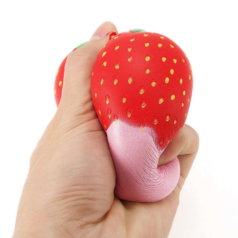 Υπέροχη Squishy Strawberry Soft Rising Slow With Packaging Collection Διακόσμηση Δώρου