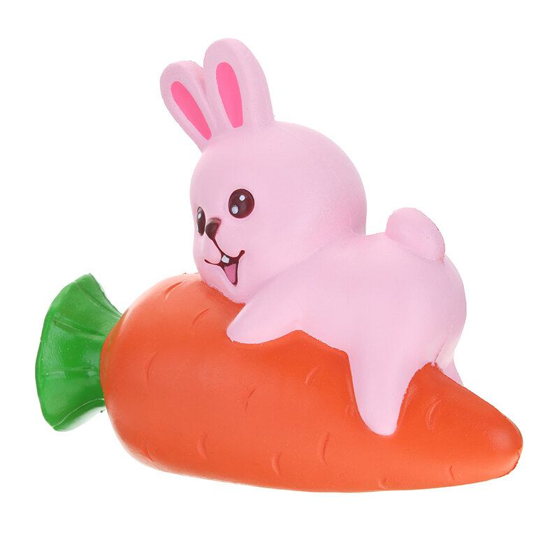 Yunxin Squishy Rabbit Bunny Που Κρατά Καρότο 13 Εκ. Αργά Ανεβαίνει Με Συλλογή Δώρου Διακοσμητικό Παιχνίδι