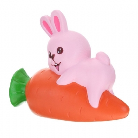 Yunxin Squishy Rabbit Bunny Που Κρατά Καρότο 13 Εκ. Αργά Ανεβαίνει Με Συλλογή Δώρου Διακοσμητικό Παιχνίδι