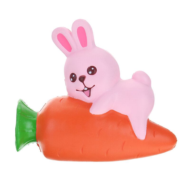 Yunxin Squishy Rabbit Bunny Που Κρατά Καρότο 13 Εκ. Αργά Ανεβαίνει Με Συλλογή Δώρου Διακοσμητικό Παιχνίδι