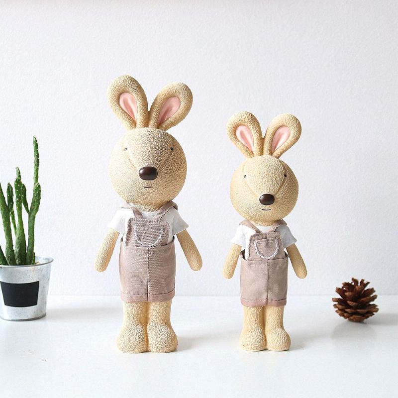 Δοχείο Στυλό Little Pure Resin Rabbit Με Έντονο Χρώμα & Χαριτωμένη Έκφραση Προσώπου Για Χειροτεχνίες Δώρα Για Ζευγάρια Δημιουργικές Διακοσμήσεις Κουνελιών Γενεθλίων