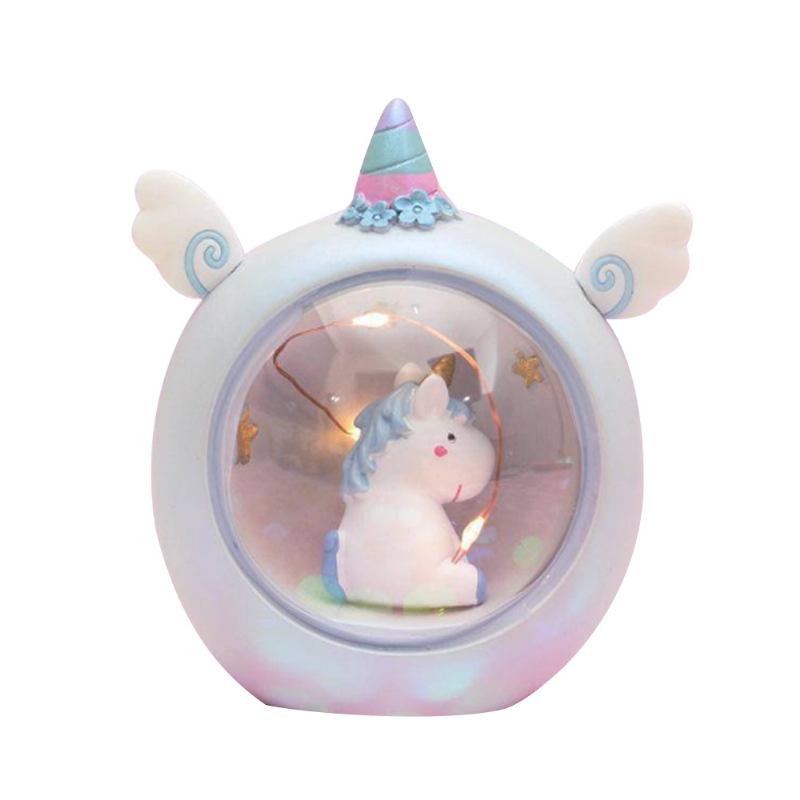 Fairy Unicorn Snow Globe Night Light Για Παιδιά Κορίτσια Εγγονές Μωρά Δώρο Γενεθλίων Όμορφο Δημιουργικό Led Μονόκερος Κρυστάλλινο Μπαλάκι