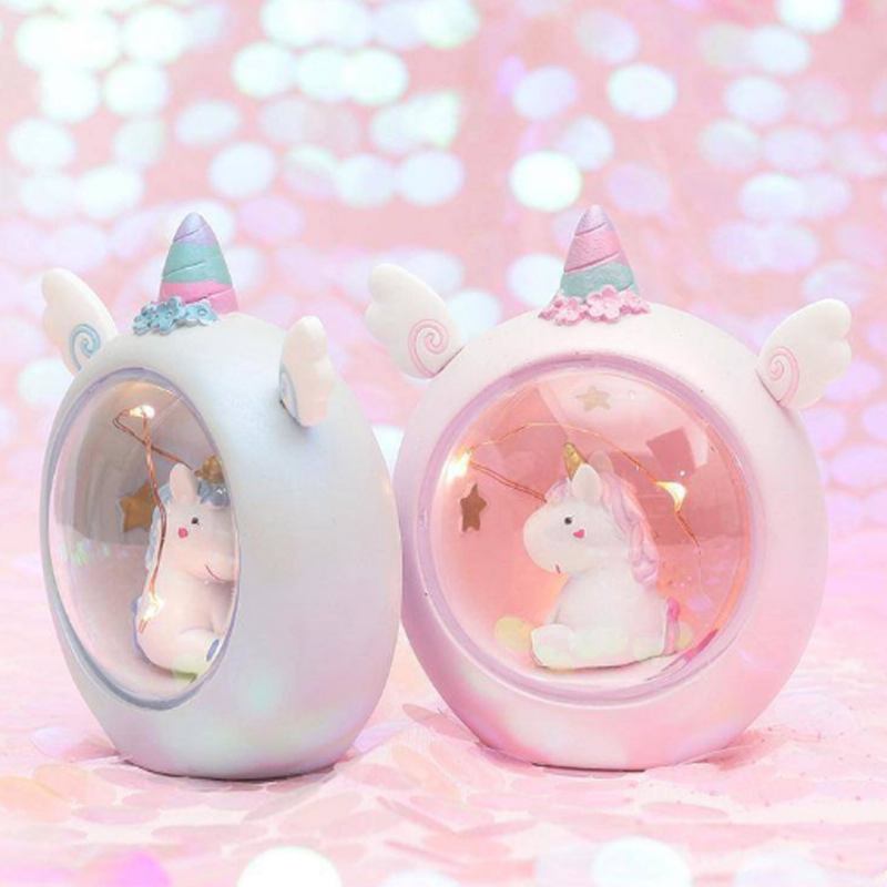 Fairy Unicorn Snow Globe Night Light Για Παιδιά Κορίτσια Εγγονές Μωρά Δώρο Γενεθλίων Όμορφο Δημιουργικό Led Μονόκερος Κρυστάλλινο Μπαλάκι