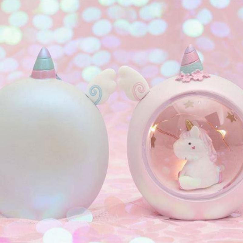 Fairy Unicorn Snow Globe Night Light Για Παιδιά Κορίτσια Εγγονές Μωρά Δώρο Γενεθλίων Όμορφο Δημιουργικό Led Μονόκερος Κρυστάλλινο Μπαλάκι