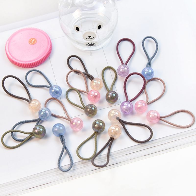 Fancy Beautiful Elastic Hair Band Cartoon Animal Star Round Model Σετ Σχοινί Μαλλιών Με Κουτί Αποθήκευσης Αρκούδας