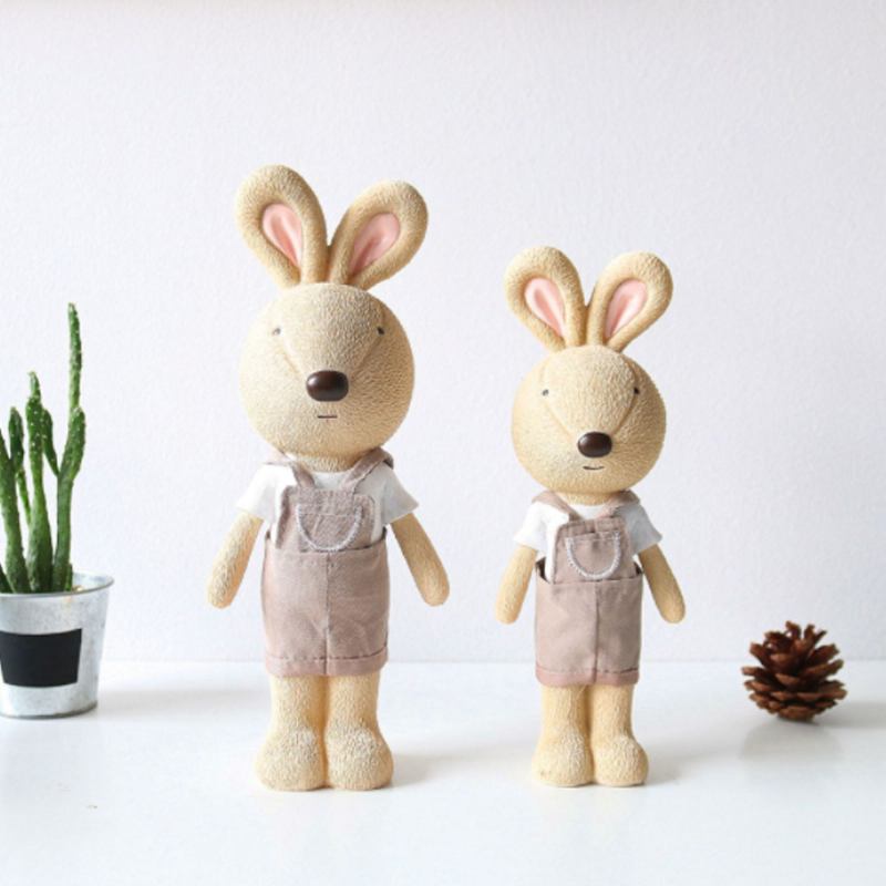 Γελοιογραφία Rabbit Pen Container Διακοσμητικά Από Ρητίνη Arts And Crafts Δώρα Για Παιδιά