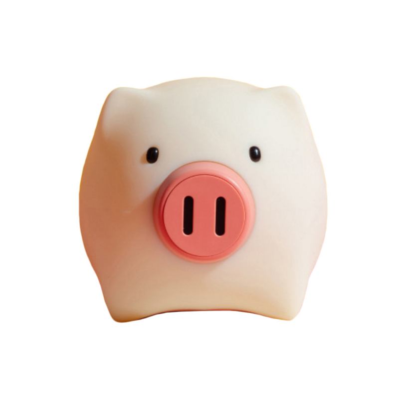 Pig Night Light Ultrasoft Δώρο Piggy Από Σιλικόνη Φιλικό Προς Το Δέρμα Για Κορίτσια Ή Παιδιά