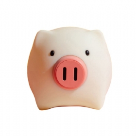 Pig Night Light Ultrasoft Δώρο Piggy Από Σιλικόνη Φιλικό Προς Το Δέρμα Για Κορίτσια Ή Παιδιά