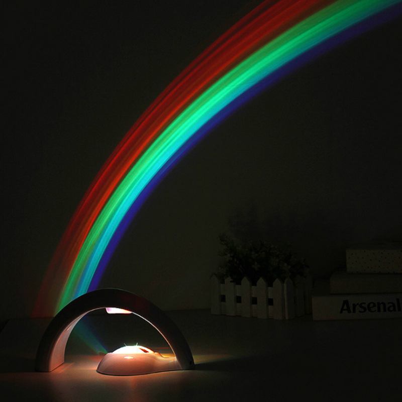 Ρομαντικό Φως Νύχτας Lucky Rainbow Projector Light 10 Minute Auto Shut Down Για Διακόσμηση Σπιτιού Ή Δώρο Για Παιδιά