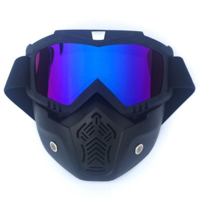 Bollfo Harley Retro Face Mask Goggles Motocross Tactical Αντιανεμικά Γυαλιά