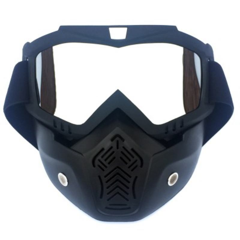 Bollfo Harley Retro Face Mask Goggles Motocross Tactical Αντιανεμικά Γυαλιά