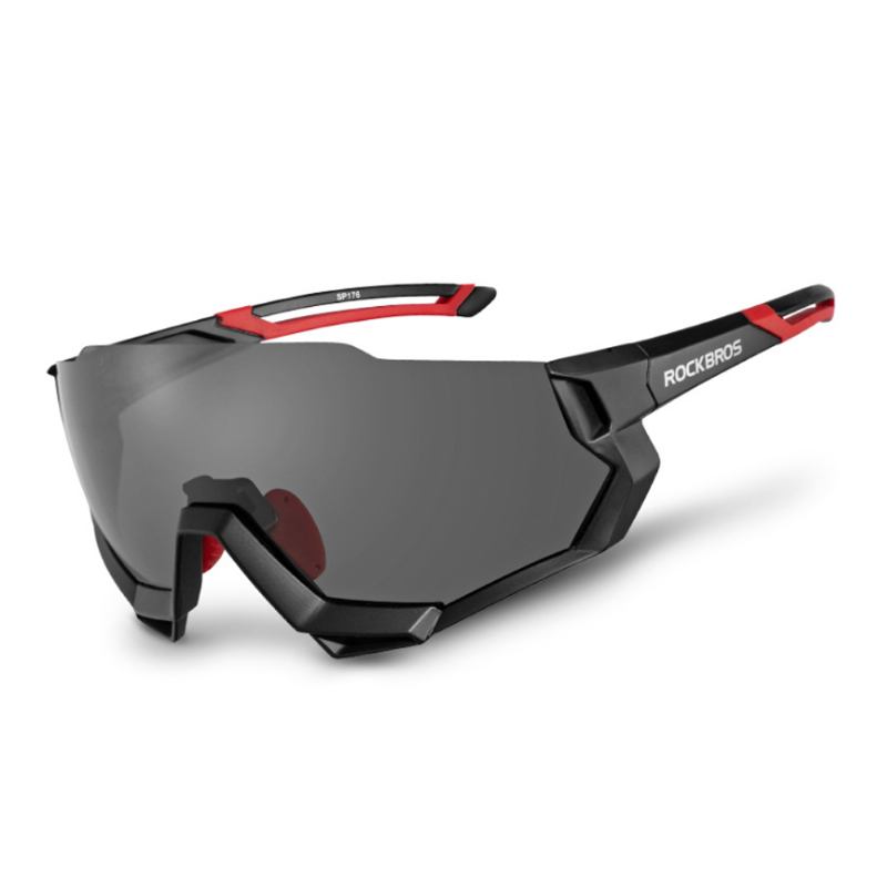 Rockbros Comfortable Wide View Uv Protection Polaroid Cycling Γυαλιά Ιππασίας Ηλίου Με Σκελετό Γυαλιών Μυωπίας