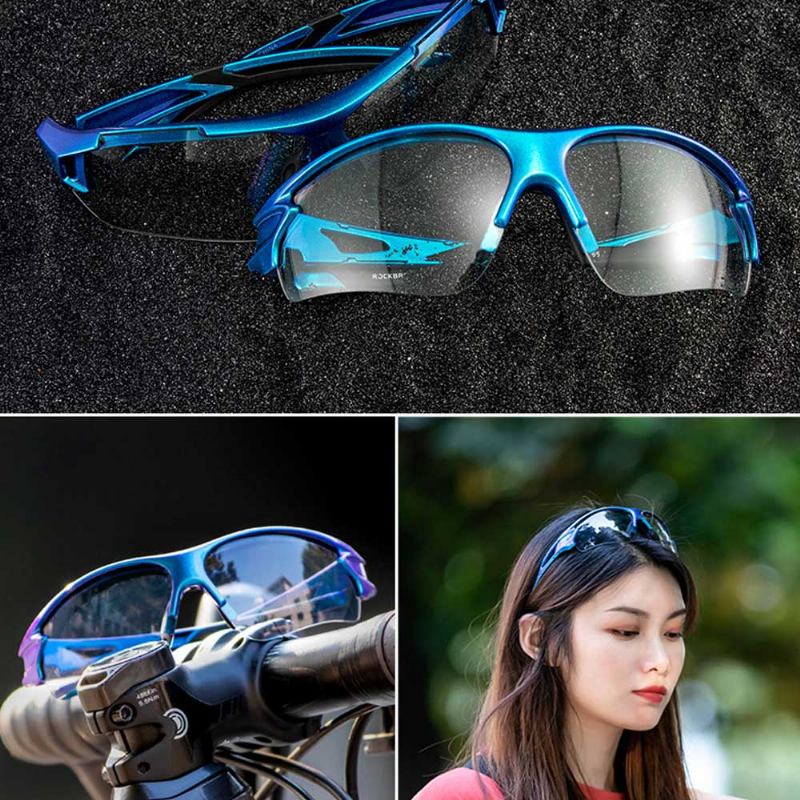 Rockbros Polarized Sun Glasses Intelligent Color Shifting Uv Protection Γυαλιά Με Φακό Υπολογιστή Υψηλής Αντοχής Για Υπαίθρια Αθλήματα