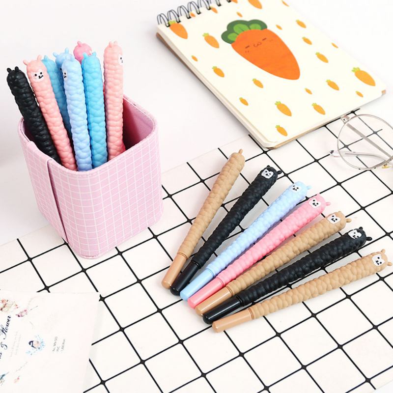 Cute Alpaca Soft Rubber Neutral Pen Student Examination Μαύρο Μελάνι Gel Στυλό Γραφής Αναλώσιμα Signature 0.5mm