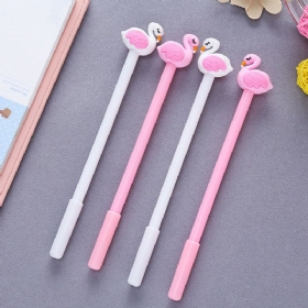 Cute Gel Pen - Creative Pink White Cartoon Swan Gel Pen 0.5mm