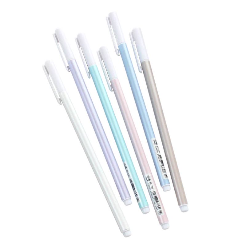 Young Macaron Color Needle Tip Neutral Pen Students Examination Gel Pen Black Ink 0.5mm