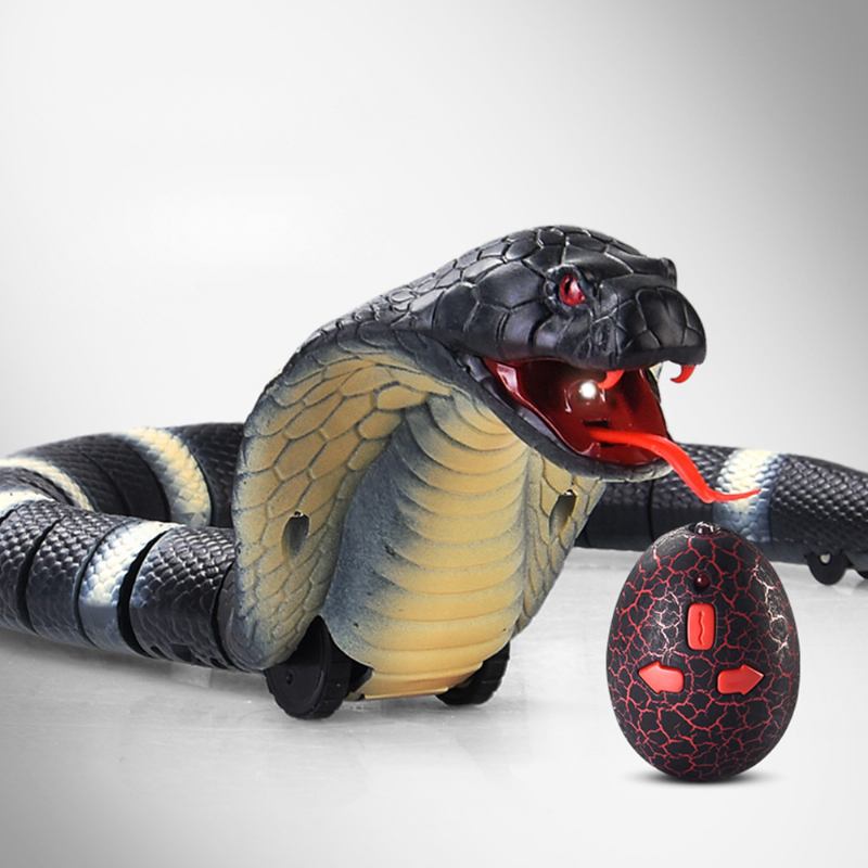 Τηλεχειριστήριο Ηλεκτρικά Φίδια Από Παιχνίδια Απομίμηση Κόμπρα Με Εύκαμπτες Αρθρώσεις Ανακινήστε Τον Ήχο Με Ένα Παιχνίδι Παρωδίας