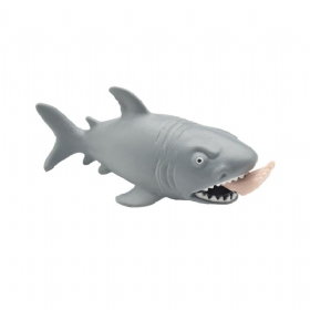 Tricky Soft Ανθρωποφάγος Καρχαρίας Σε Σχήμα Παιχνίδια Πιέζοντας Ενδιαφέροντα Ενήλικες Αποσυμπίεση Εξαγωγή Τσιμπήματος