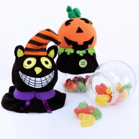 2023 Halloween Decorations Creative Black Cat Pumpkin Transparent Candy Jars Ghost Festival Mall Events Now