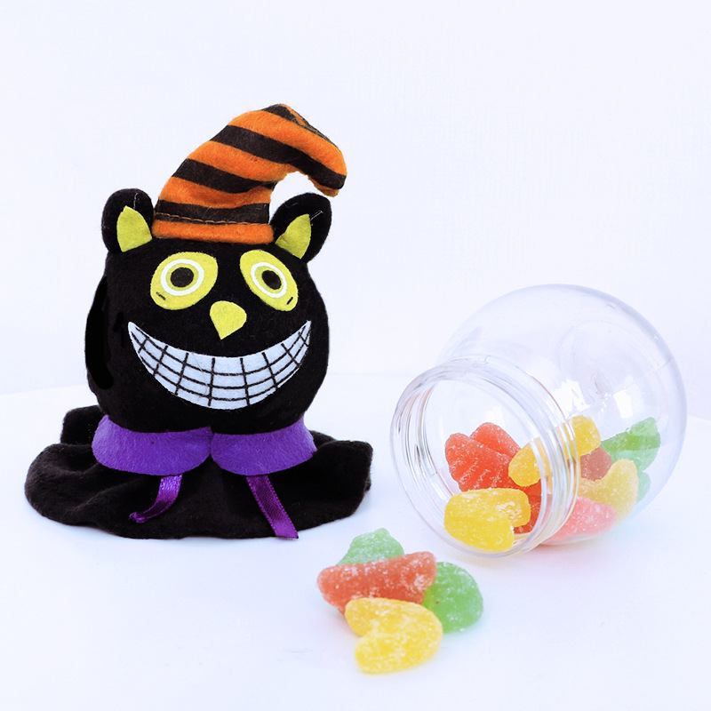 2023 Halloween Decorations Creative Black Cat Pumpkin Transparent Candy Jars Ghost Festival Mall Events Now