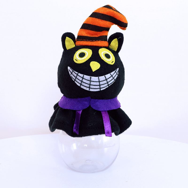 2023 Halloween Decorations Creative Black Cat Pumpkin Transparent Candy Jars Ghost Festival Mall Events Now