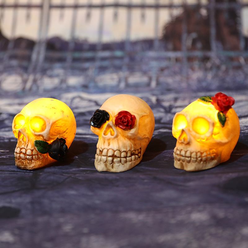 2023 Halloween Glowing Resin Skull Bar Διακόσμηση Αίθουσας Απόδρασης Στοιχειωμένο Σπίτι Φεστιβάλ Φαντασμάτων Διάταξη Σκηνής Ατμόσφαιρας Τρόμου