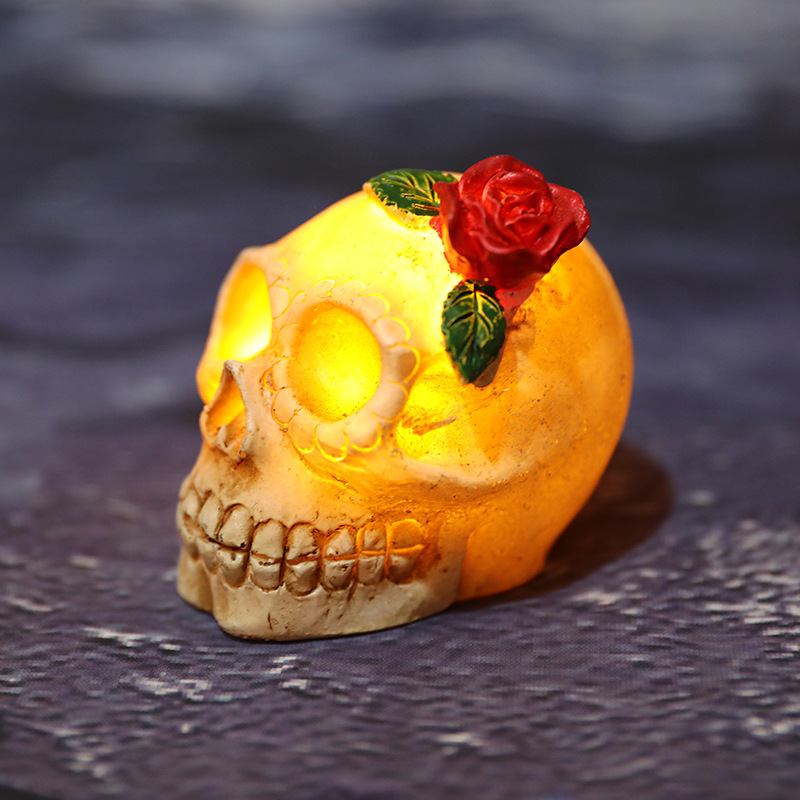 2023 Halloween Glowing Resin Skull Bar Διακόσμηση Αίθουσας Απόδρασης Στοιχειωμένο Σπίτι Φεστιβάλ Φαντασμάτων Διάταξη Σκηνής Ατμόσφαιρας Τρόμου